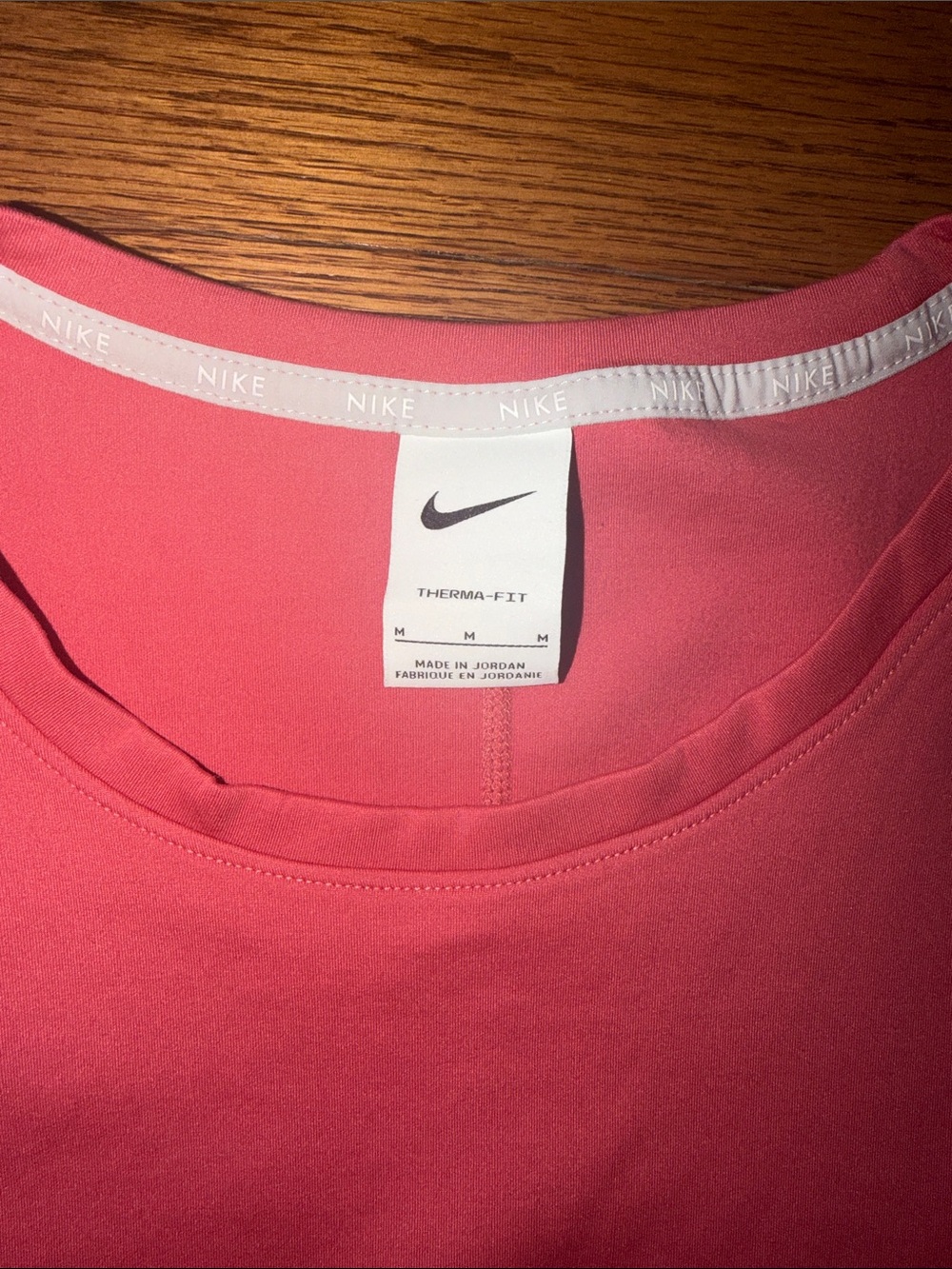 Nike Women's Coral Pink Crewneck Pullover - Picture 2 of 4